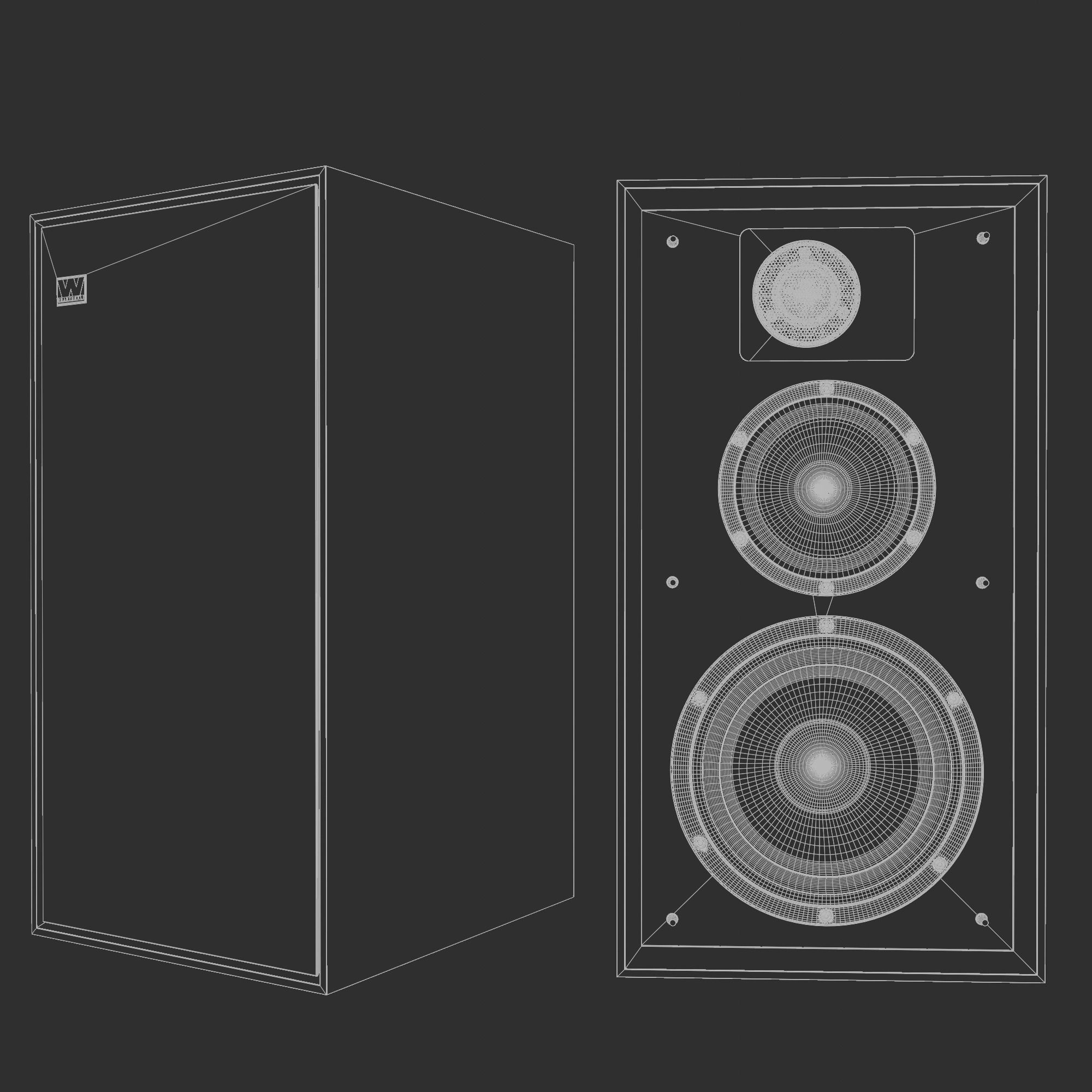 Wharfedale LINTON Heritage Loudspeaker 3D model_18