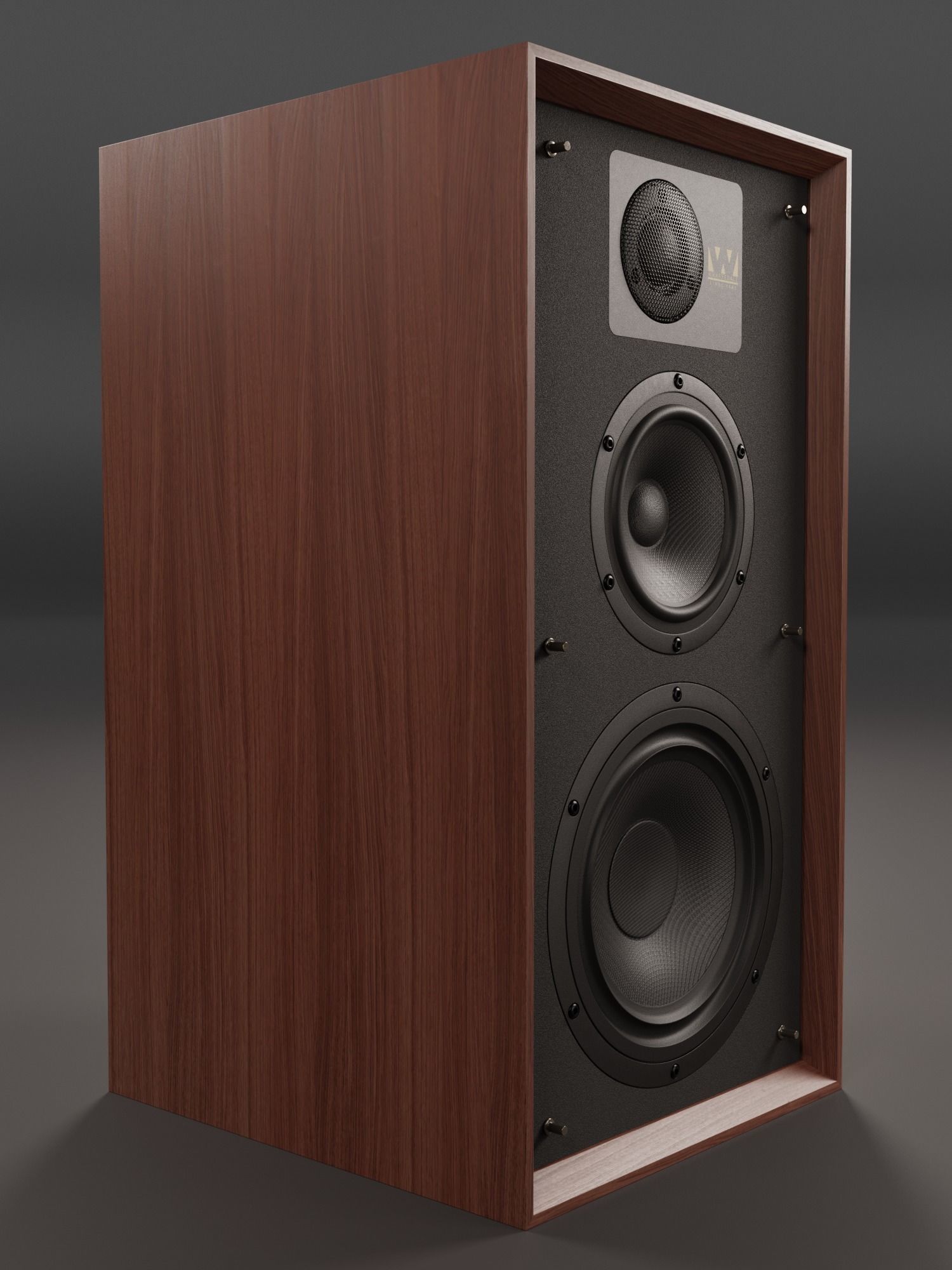 Wharfedale LINTON Heritage Loudspeaker 3D model_2