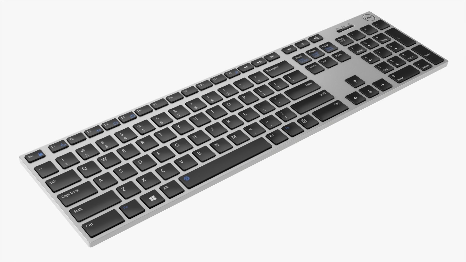 Dell KM717 Premier Wireless Keyboard 3D model_1