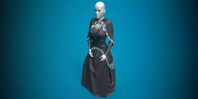 Dark outfit of the keeper