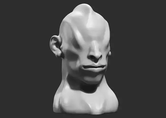 human modern sculpture 3d print model 66