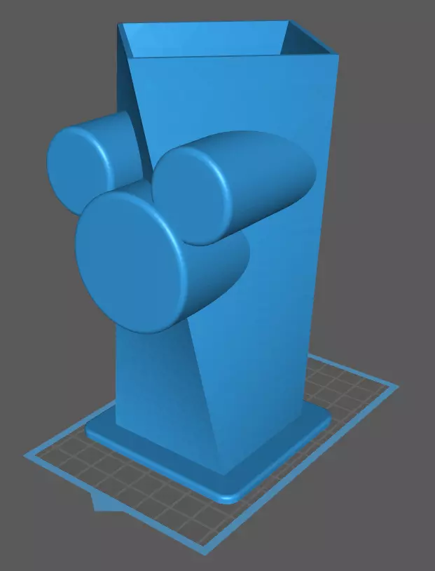Toothbrush  Vase Mickey style 3D print model_0