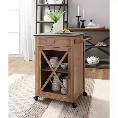 Gemma Kitchen Cart with Granite Top