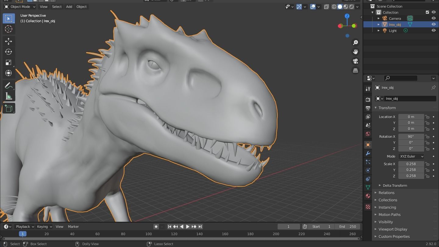 Indominus rex 3D model_8