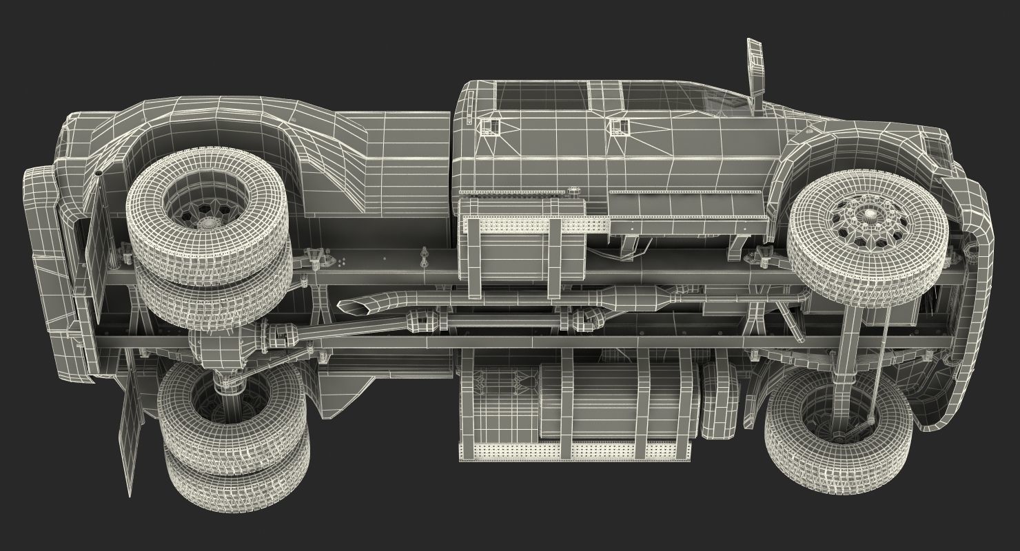 Generic Pickup Simple Interior 3D model_26