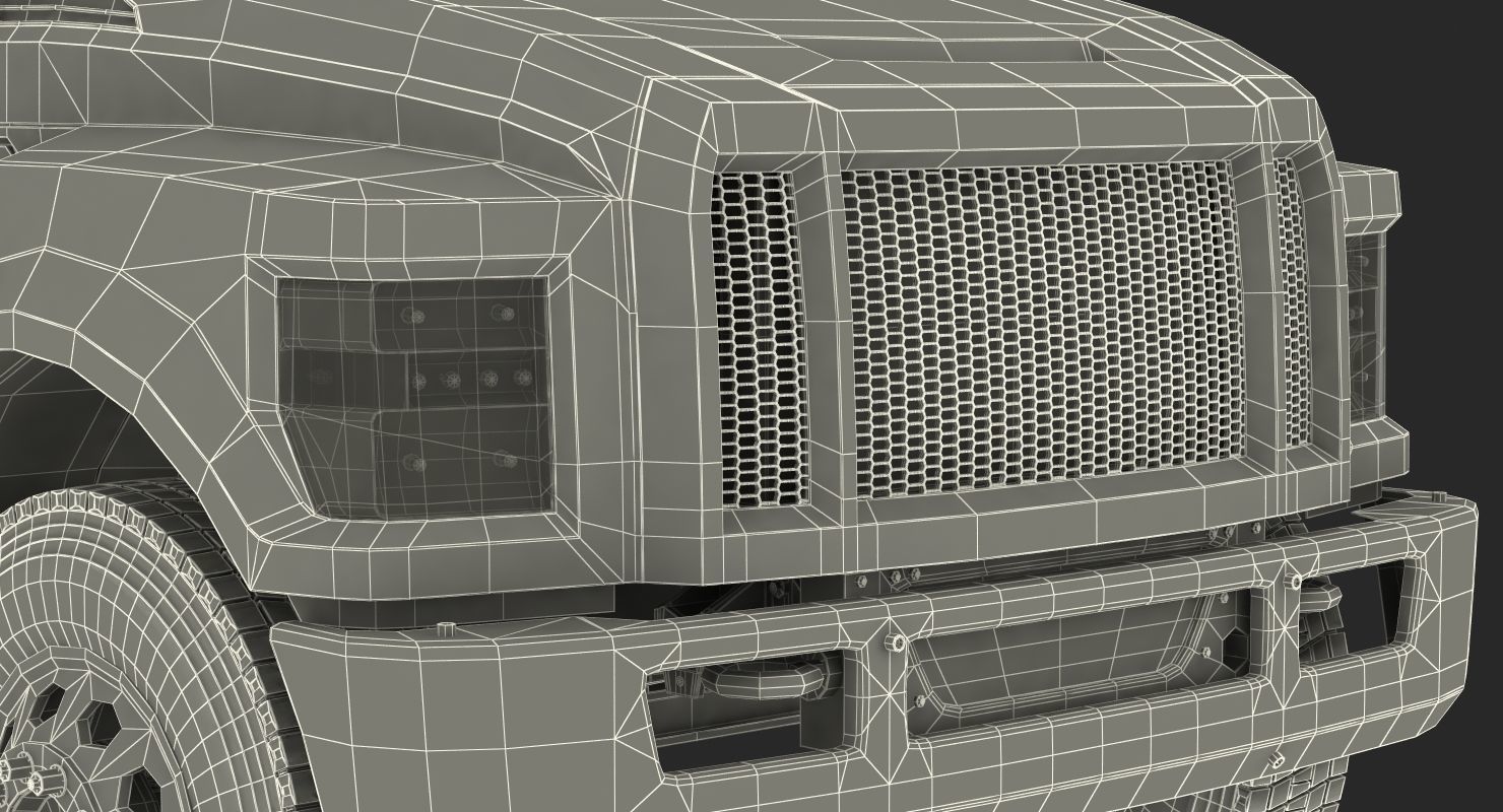 Generic Pickup Simple Interior 3D model_28