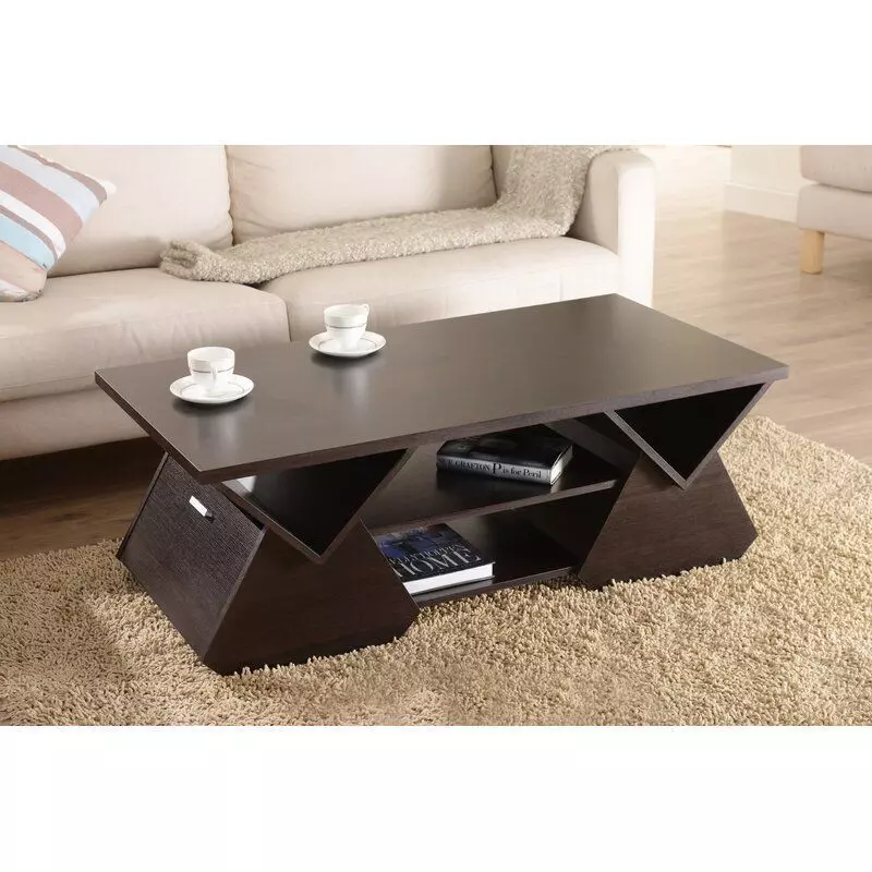 Trestle Coffee Table with Storage 3D model