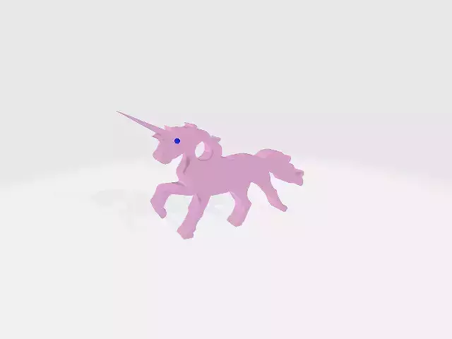 Unicorn Keychain 3D print model