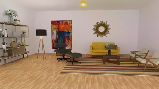 Mid-century Modern Living Room