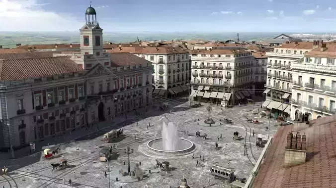 Plaza Puerta del Sol de Madrid 3D model
