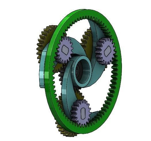 Planetary gear set-type 3-7 gears Free 3D print model_5
