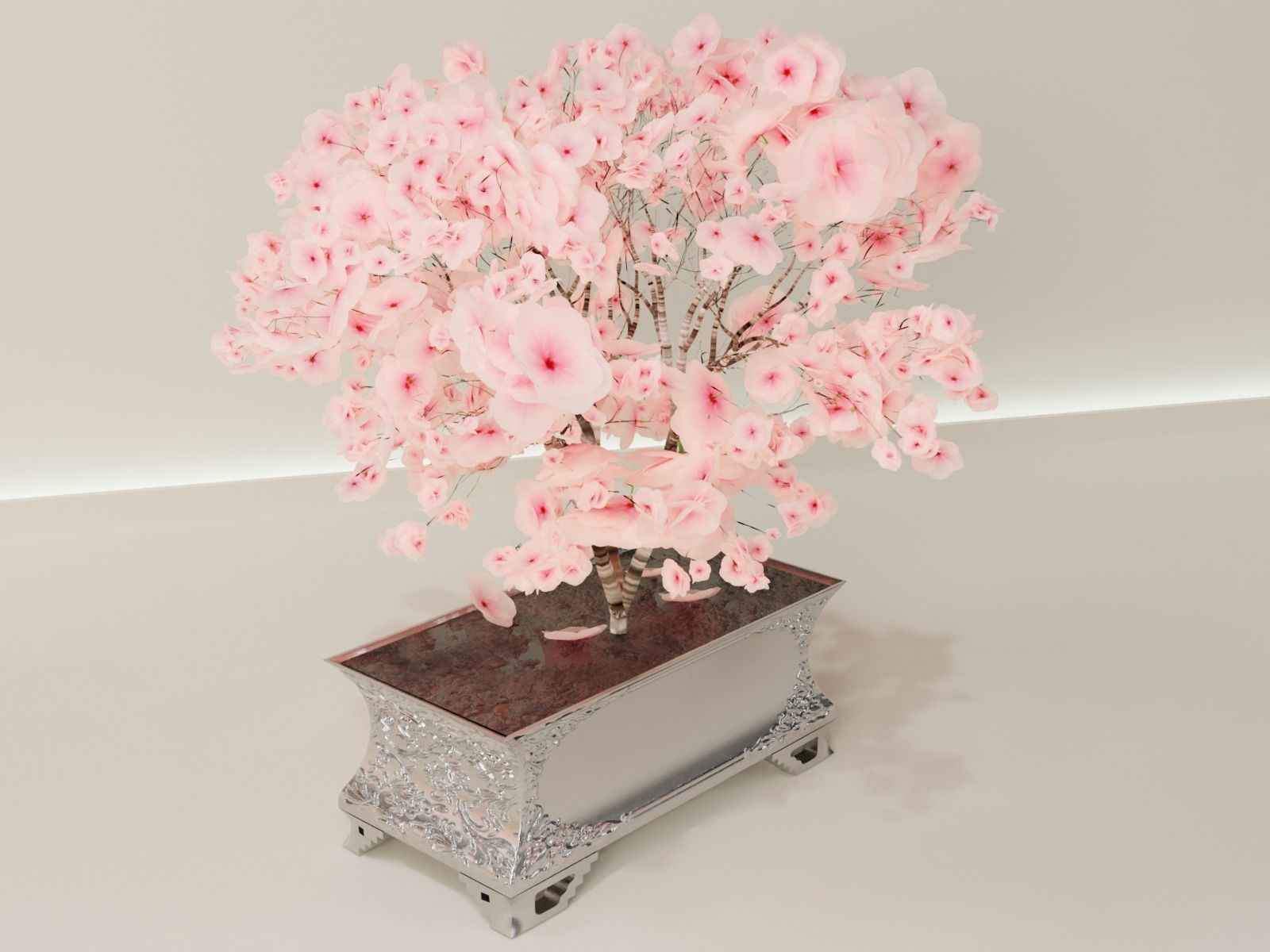 bonsai pot 68 3D print model_2