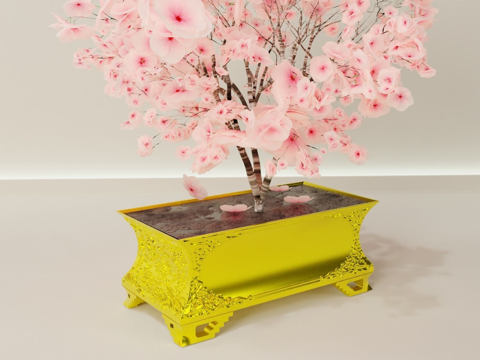 bonsai pot 68 3D print model_4