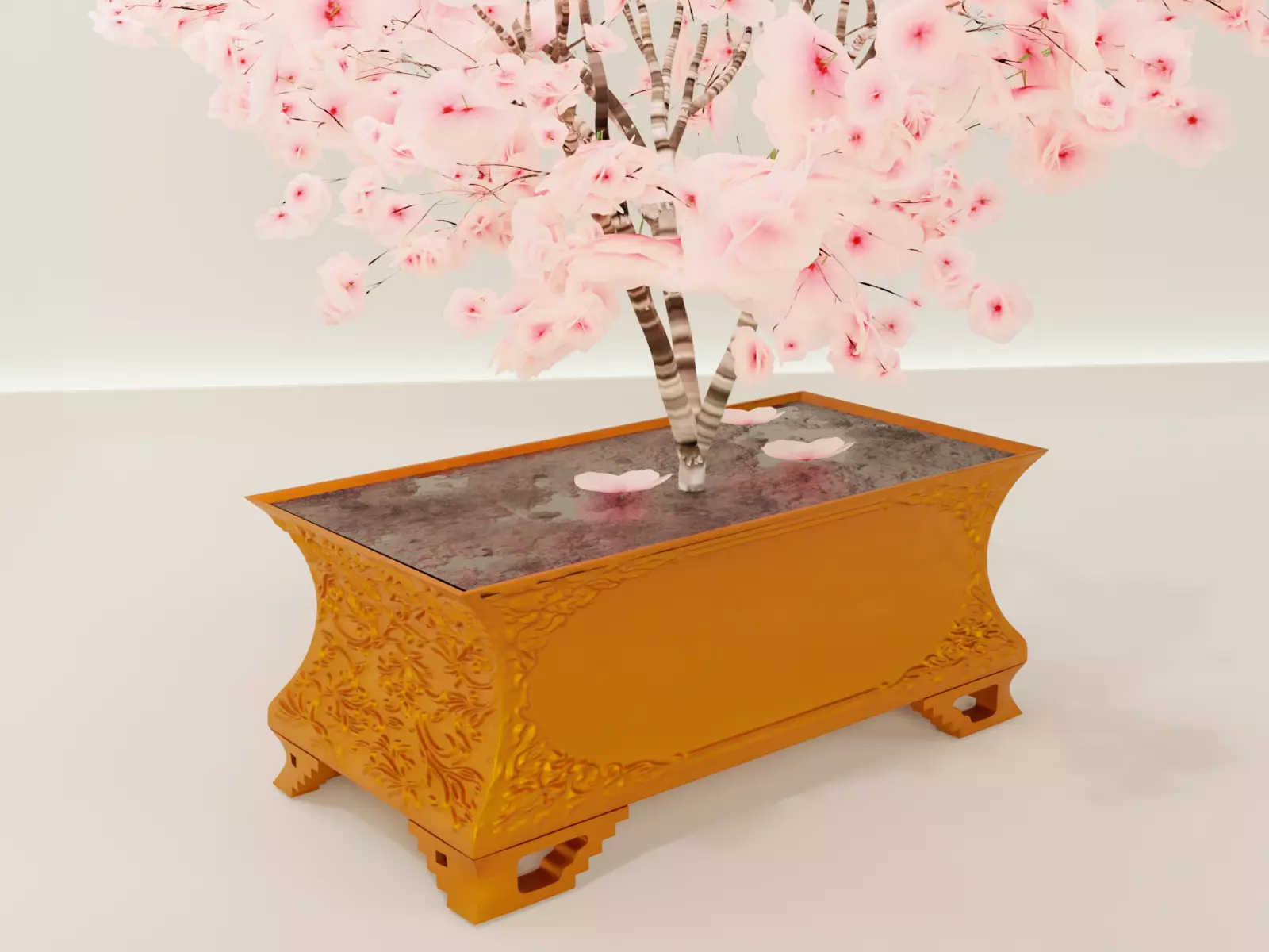 bonsai pot 68 3D print model_0