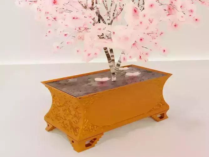 bonsai pot 68 3D print model