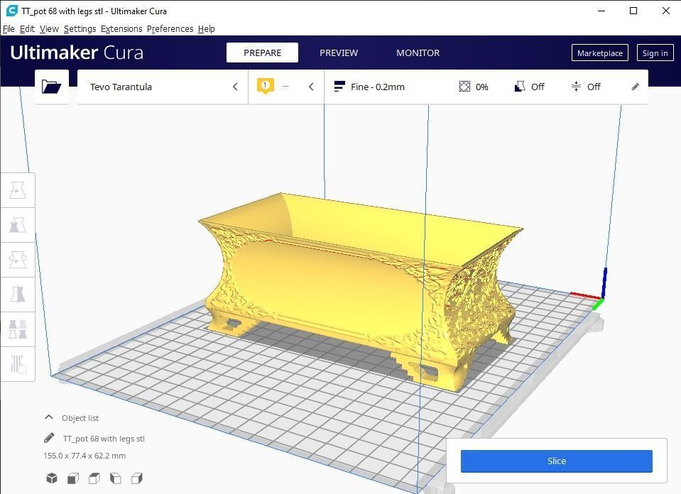 bonsai pot 68 3D print model_11