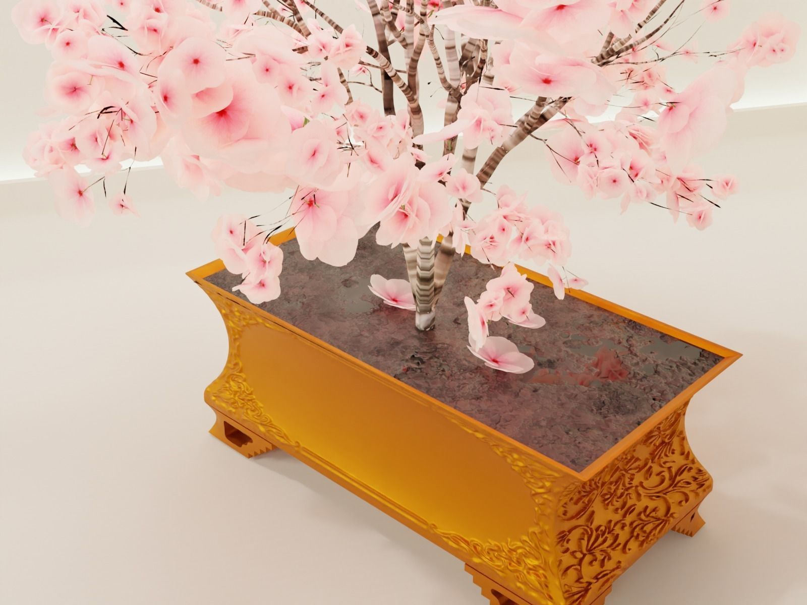 bonsai pot 68 3D print model_10