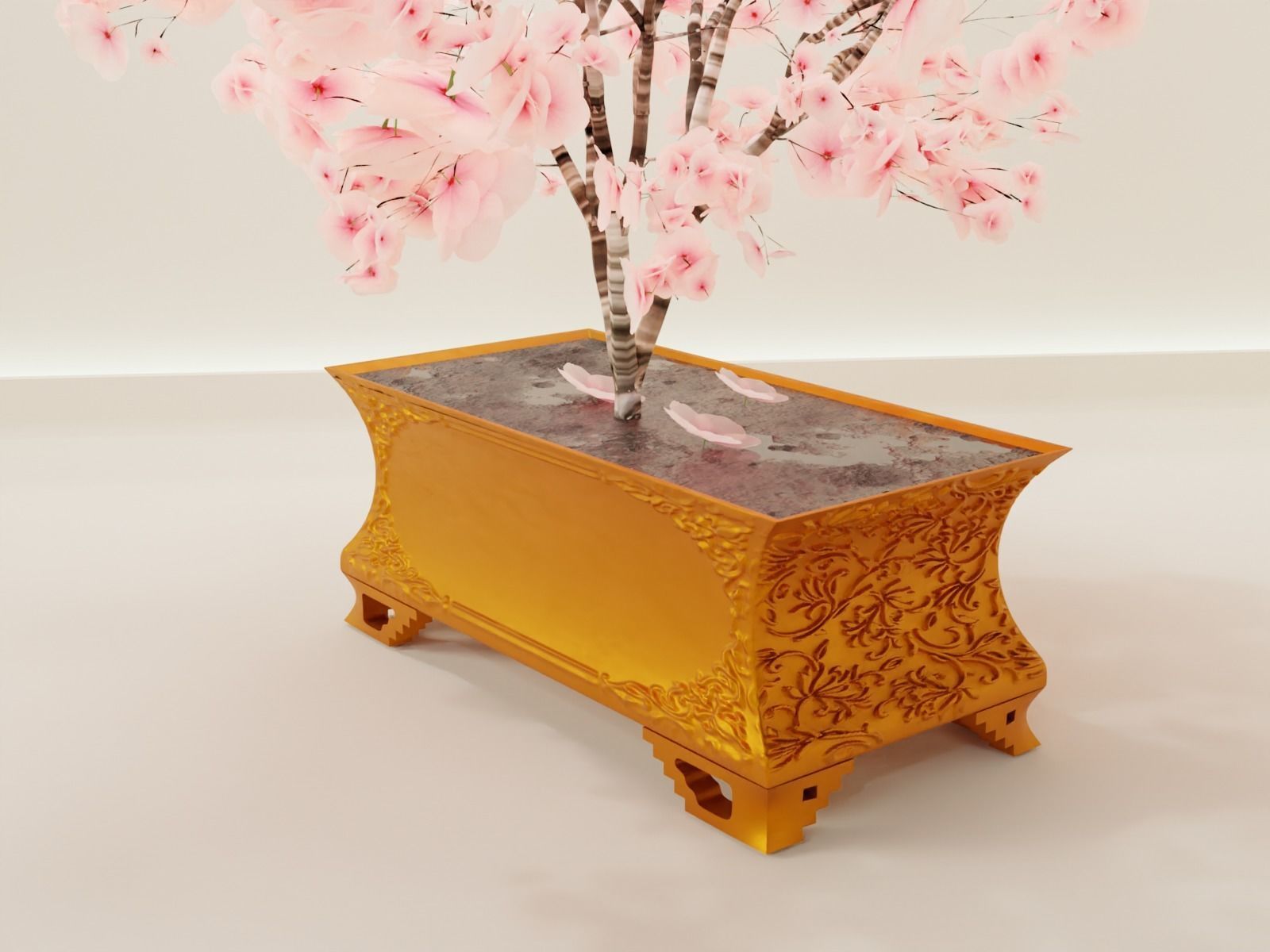 bonsai pot 68 3D print model_7