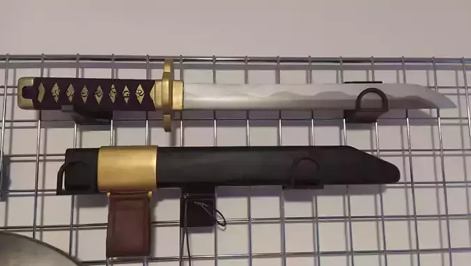 Chunchunmaru with scabbard - sword of Kazuma from KonoSuba 3D print model