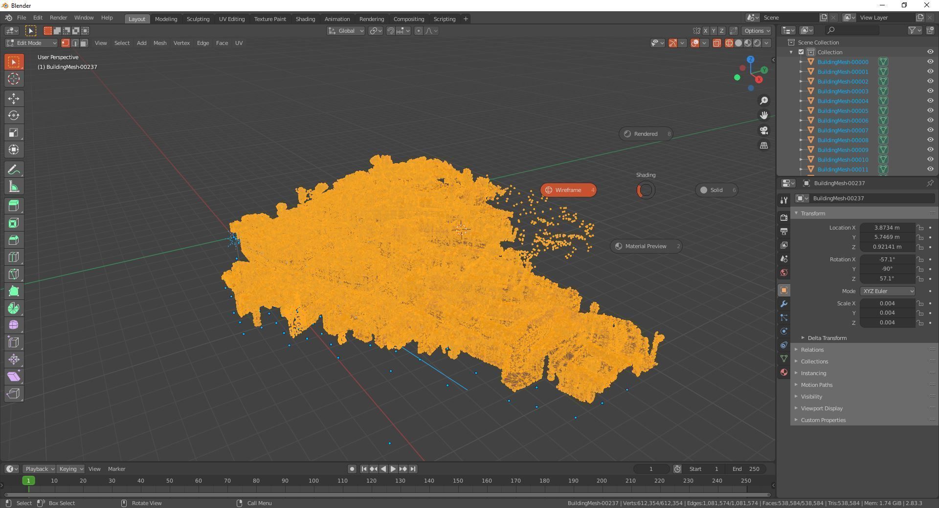 Spanish Steps Rome ITALY with texture Low-poly 3D model_12