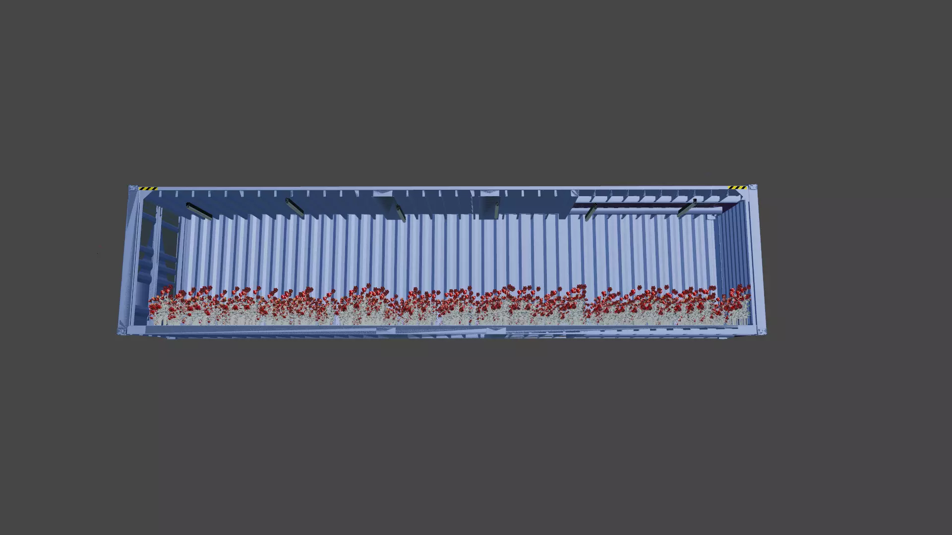 ROSE CONTAINERS WITH ENVIRONEMENT 3D model