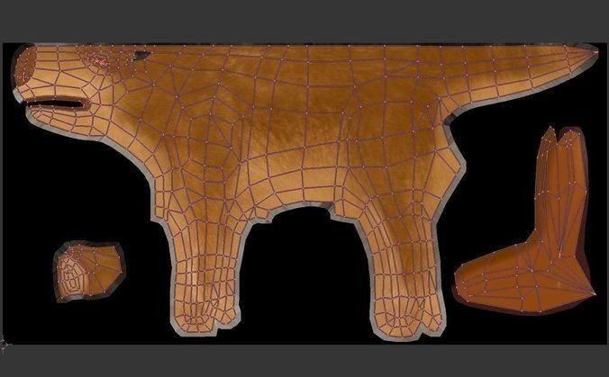 Game Ready Animals wolf 3D Model Collection_34