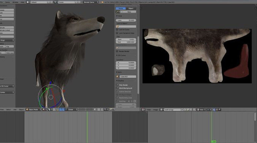 Game Ready Animals wolf 3D Model Collection_40