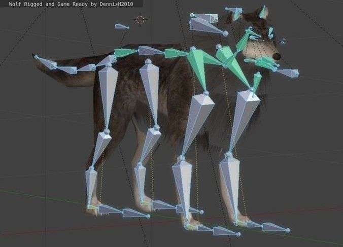Game Ready Animals wolf 3D Model Collection_16