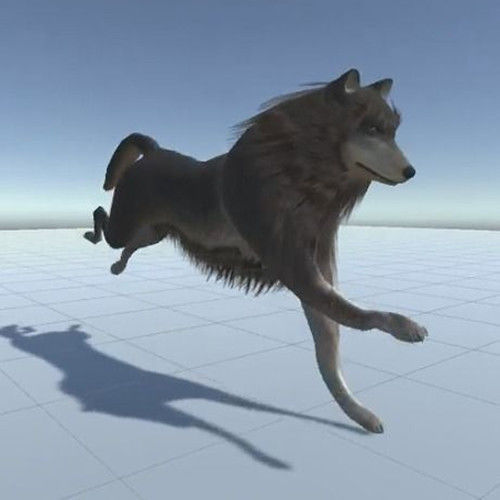 Game Ready Animals wolf 3D Model Collection_25