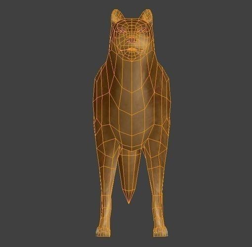 Game Ready Animals wolf 3D Model Collection_20