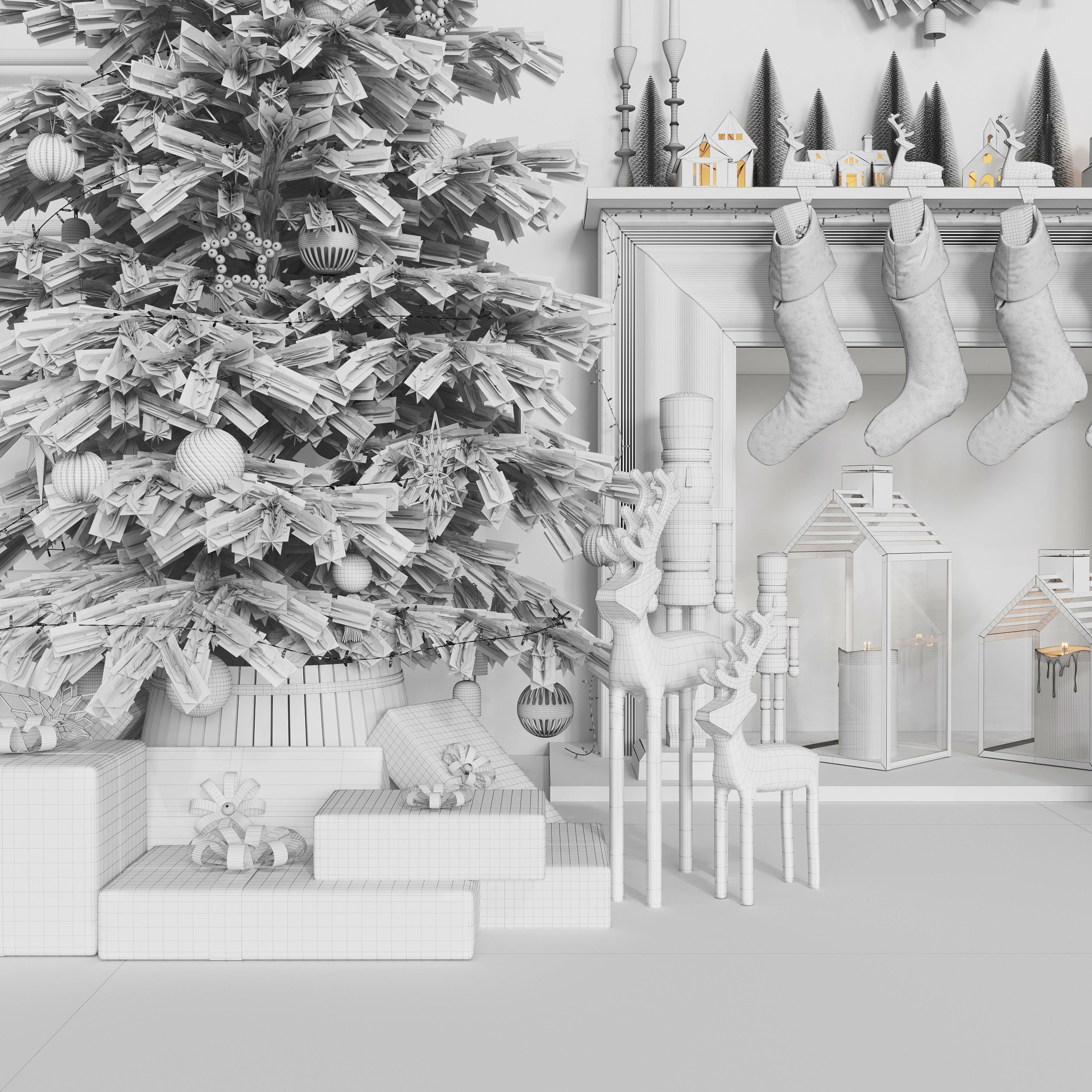 Christmas tree 3D model_15