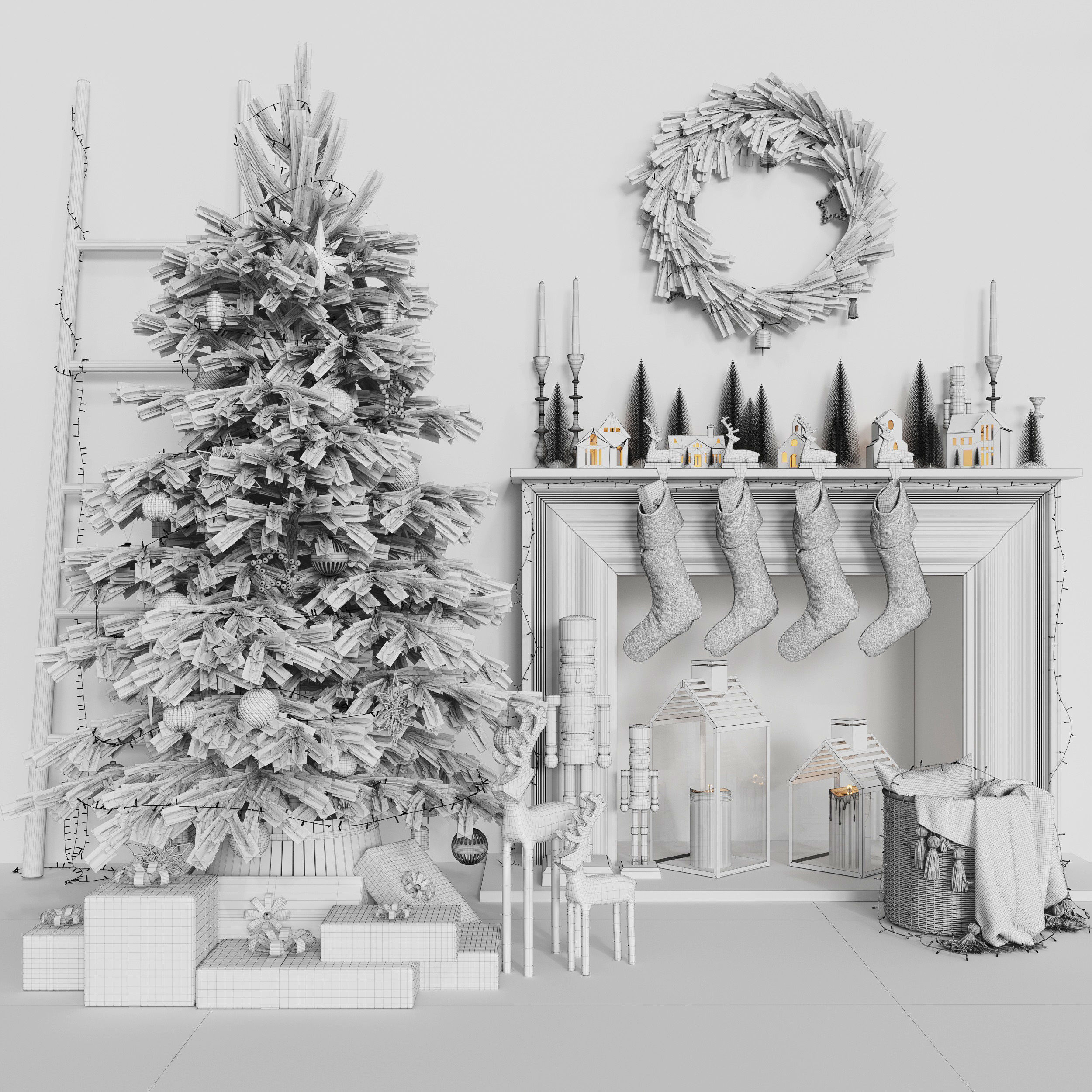 Christmas tree 3D model_10