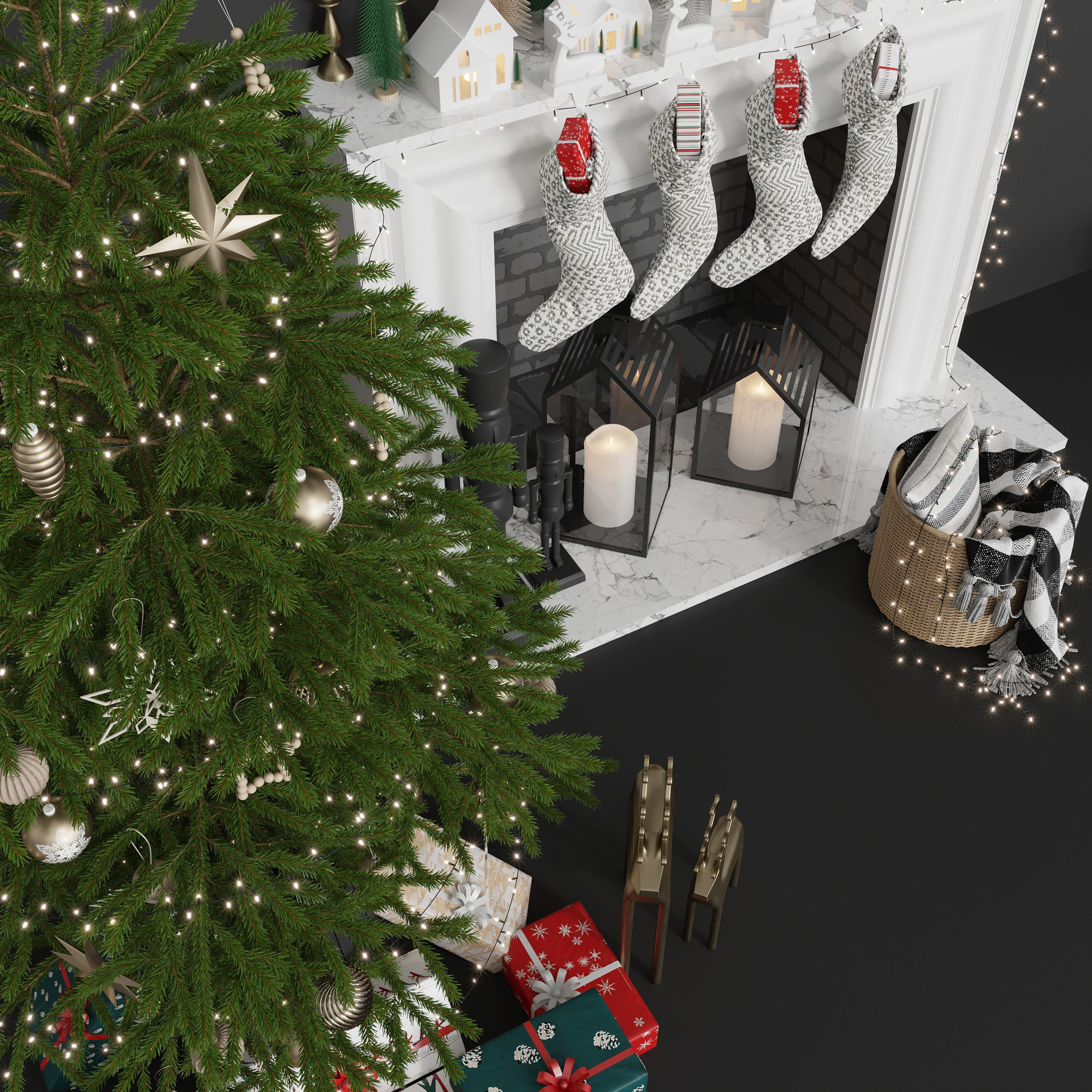 Christmas tree 3D model_6
