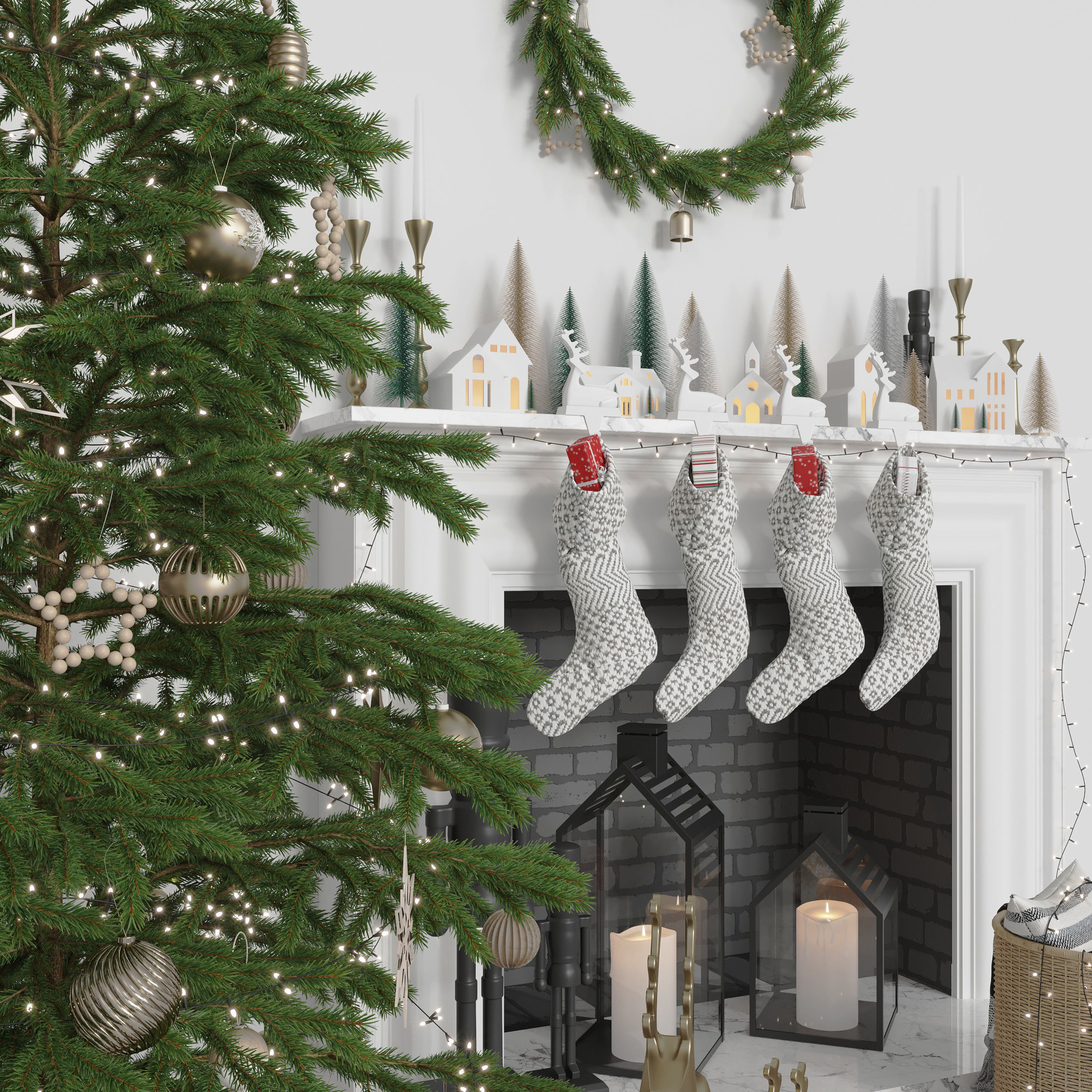 Christmas tree 3D model_8