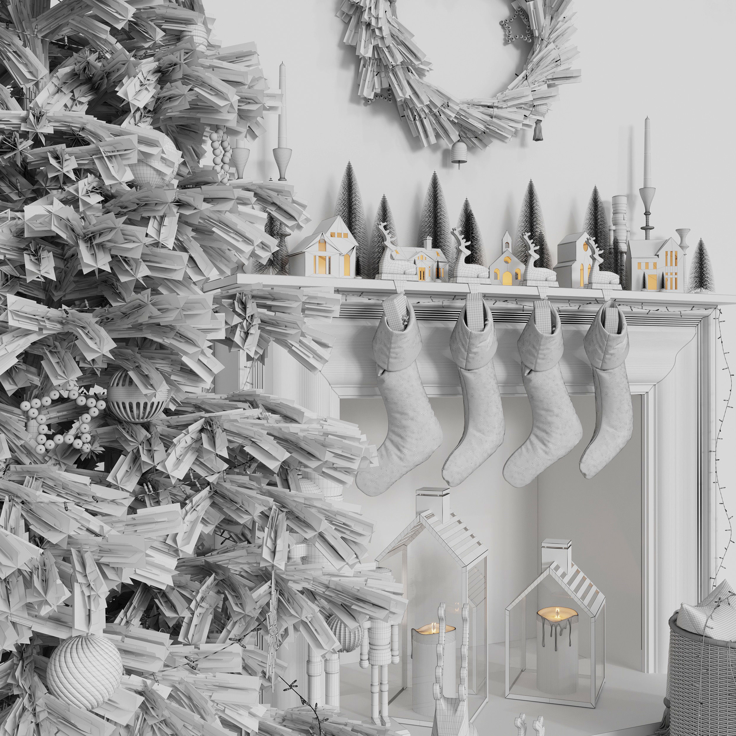 Christmas tree 3D model_11