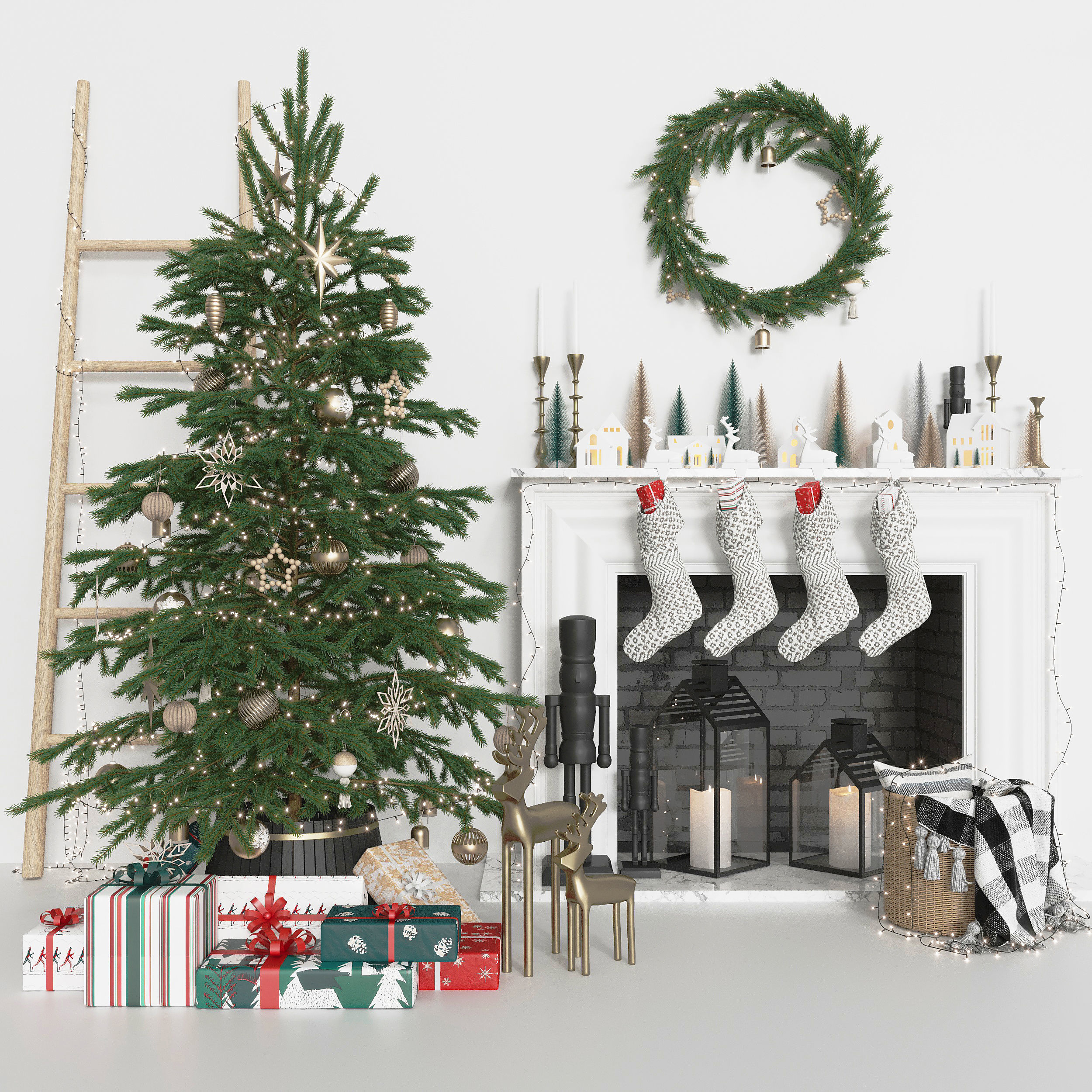 Christmas tree 3D model_1