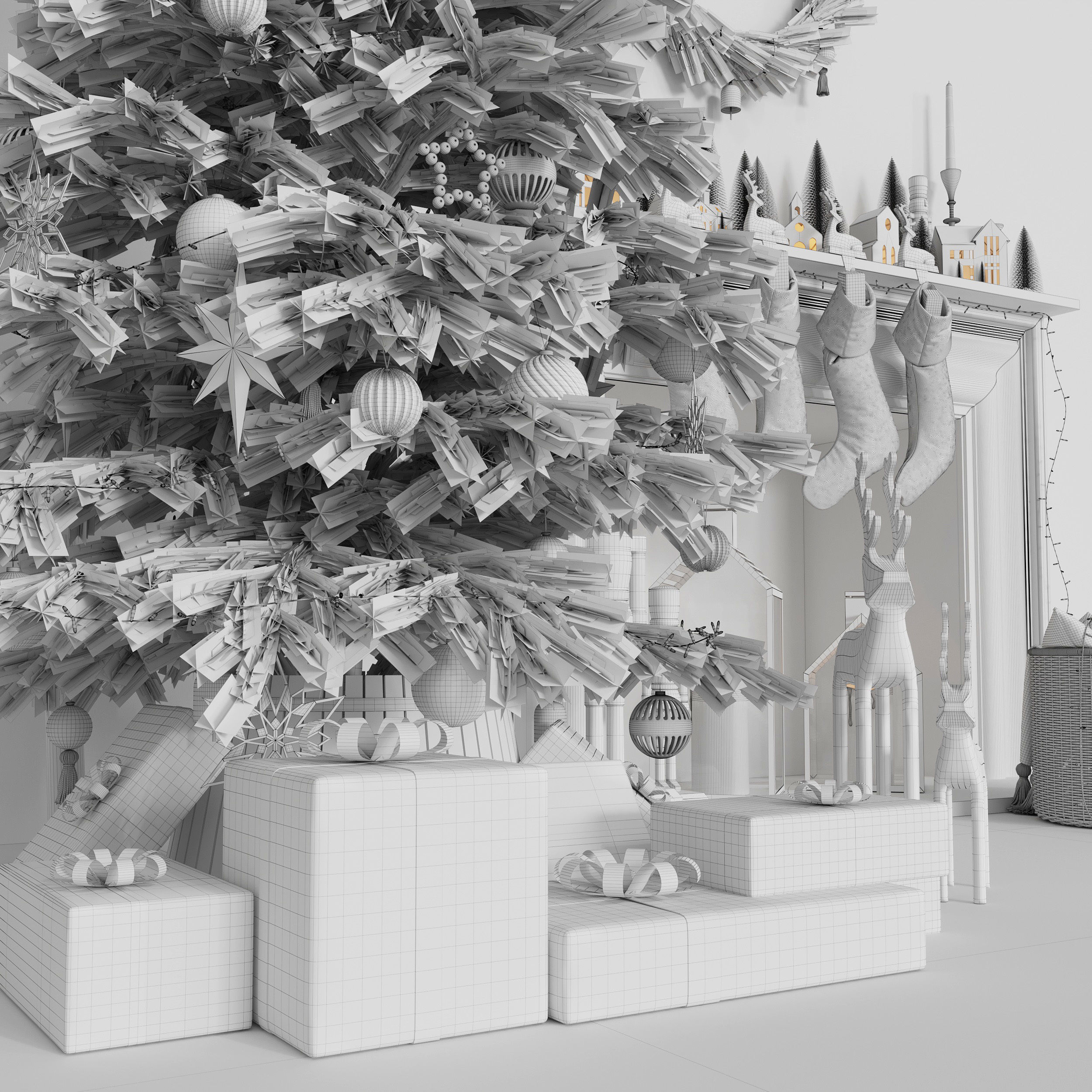 Christmas tree 3D model_13