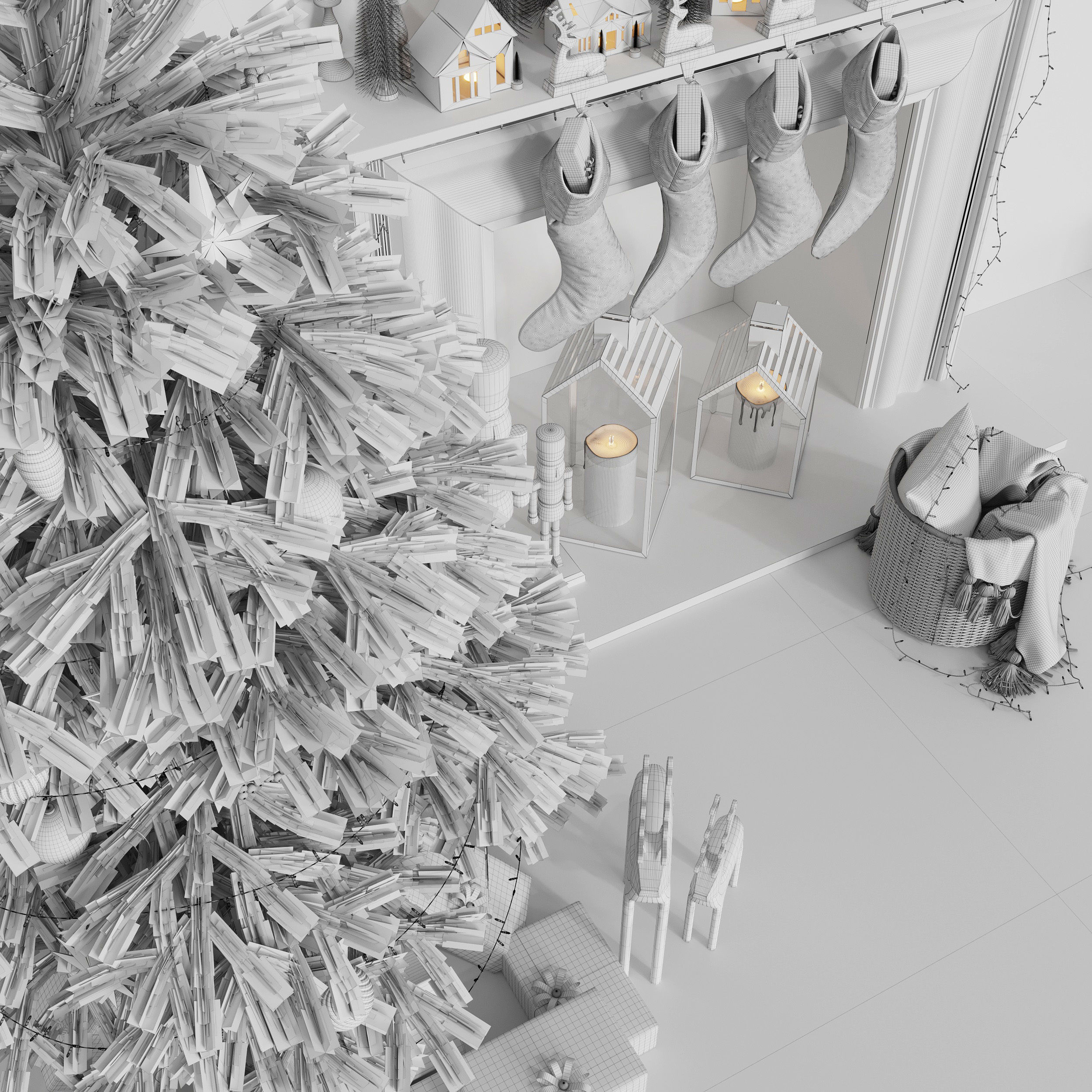 Christmas tree 3D model_14