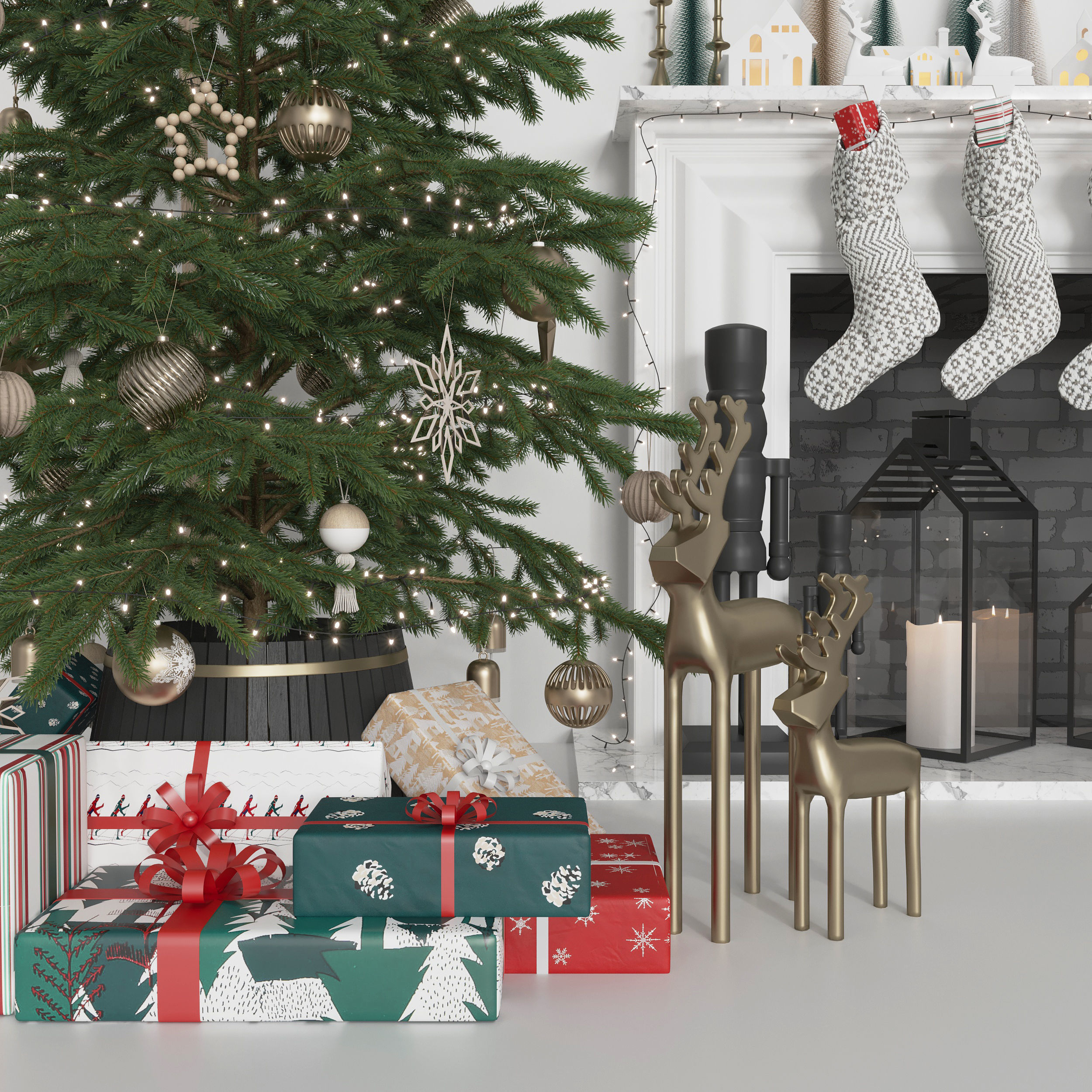 Christmas tree 3D model_9