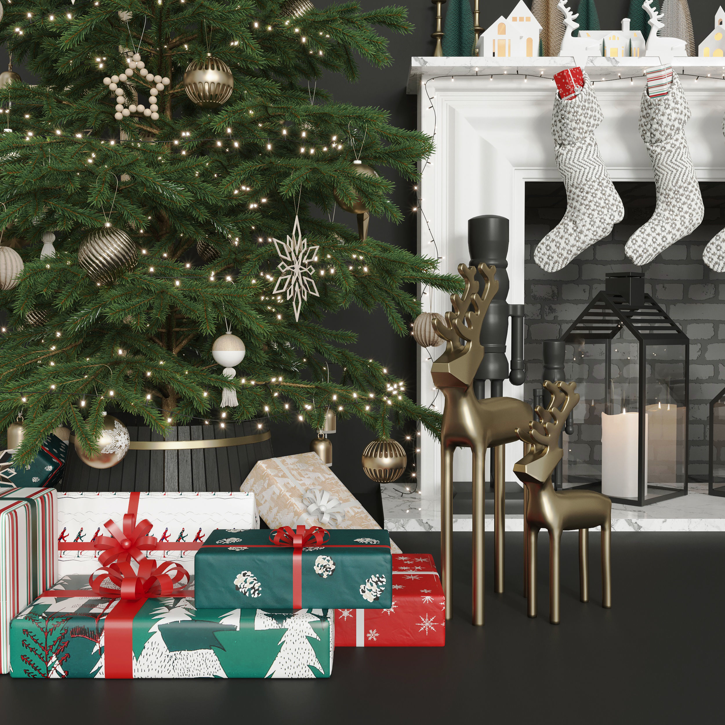 Christmas tree 3D model_2