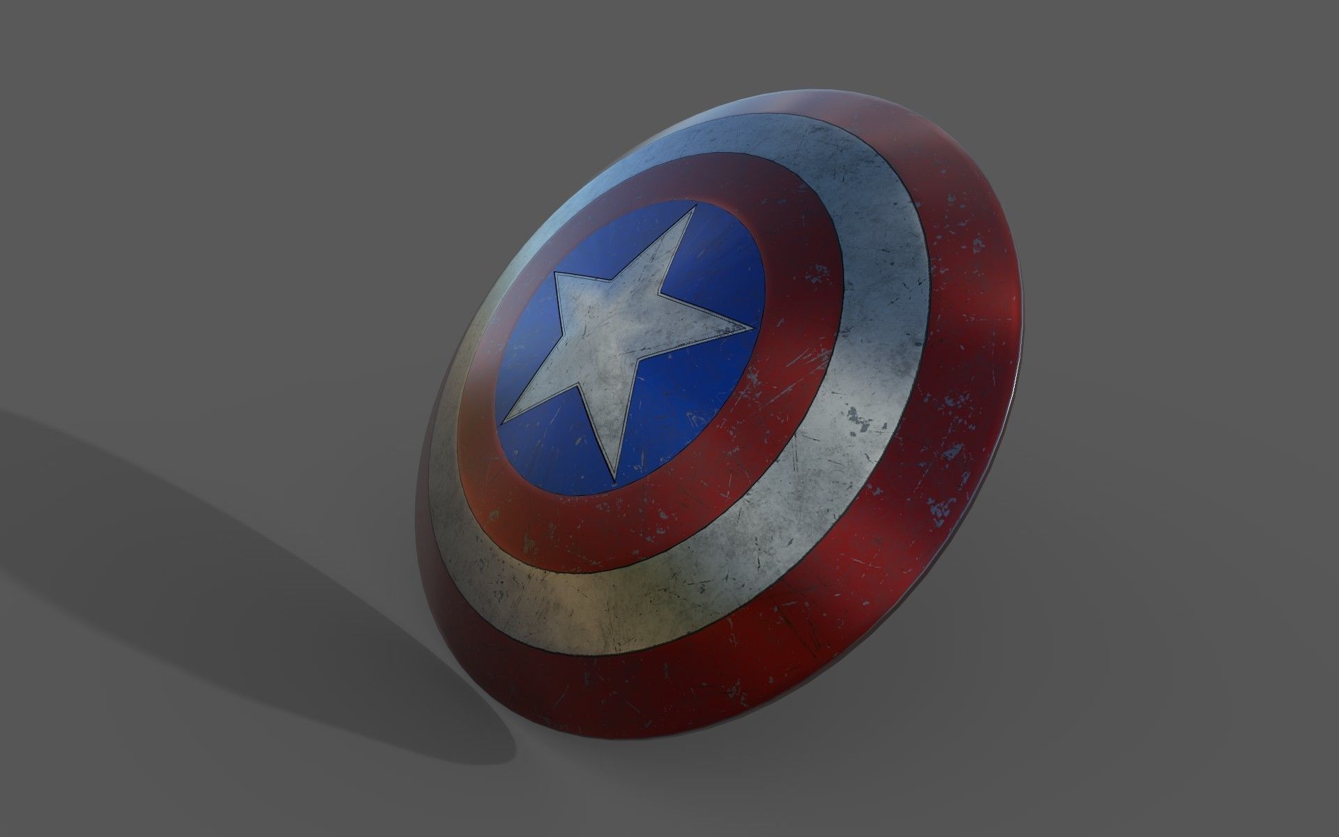 Captain America Shield  3D model_2