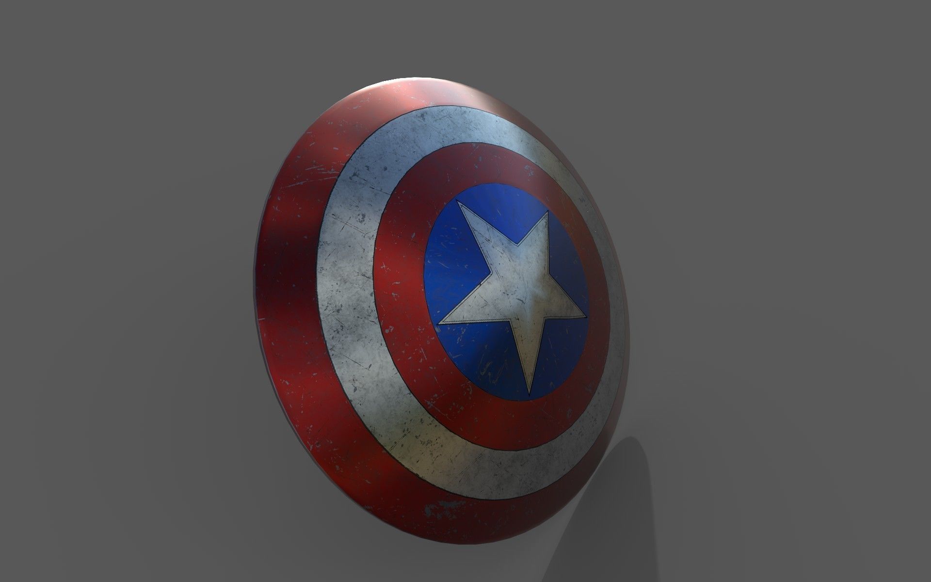 Captain America Shield  3D model_4