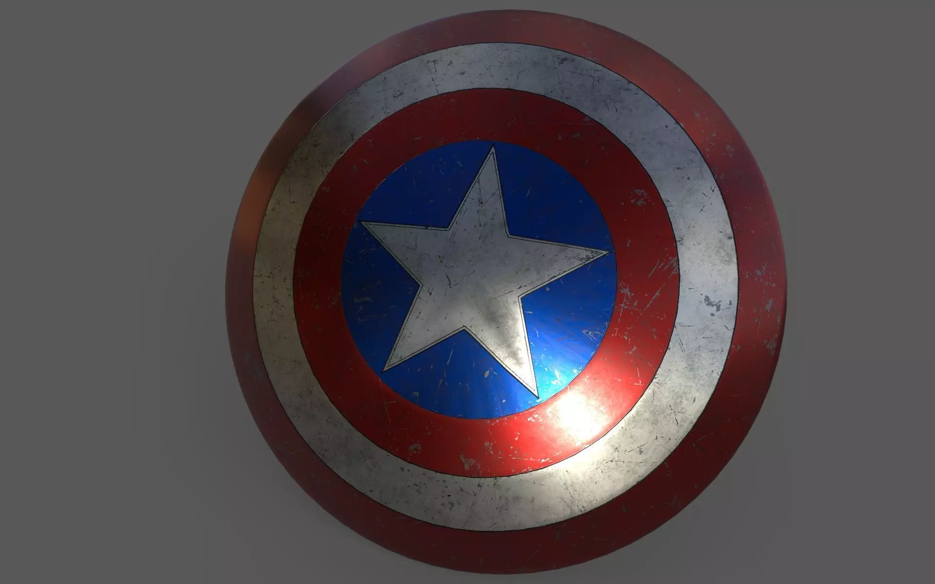 Captain America Shield  3D model_0