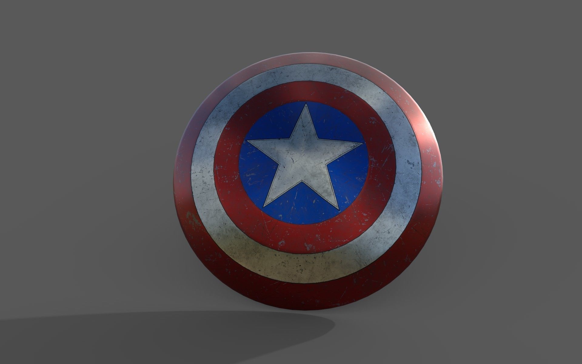 Captain America Shield  3D model_3