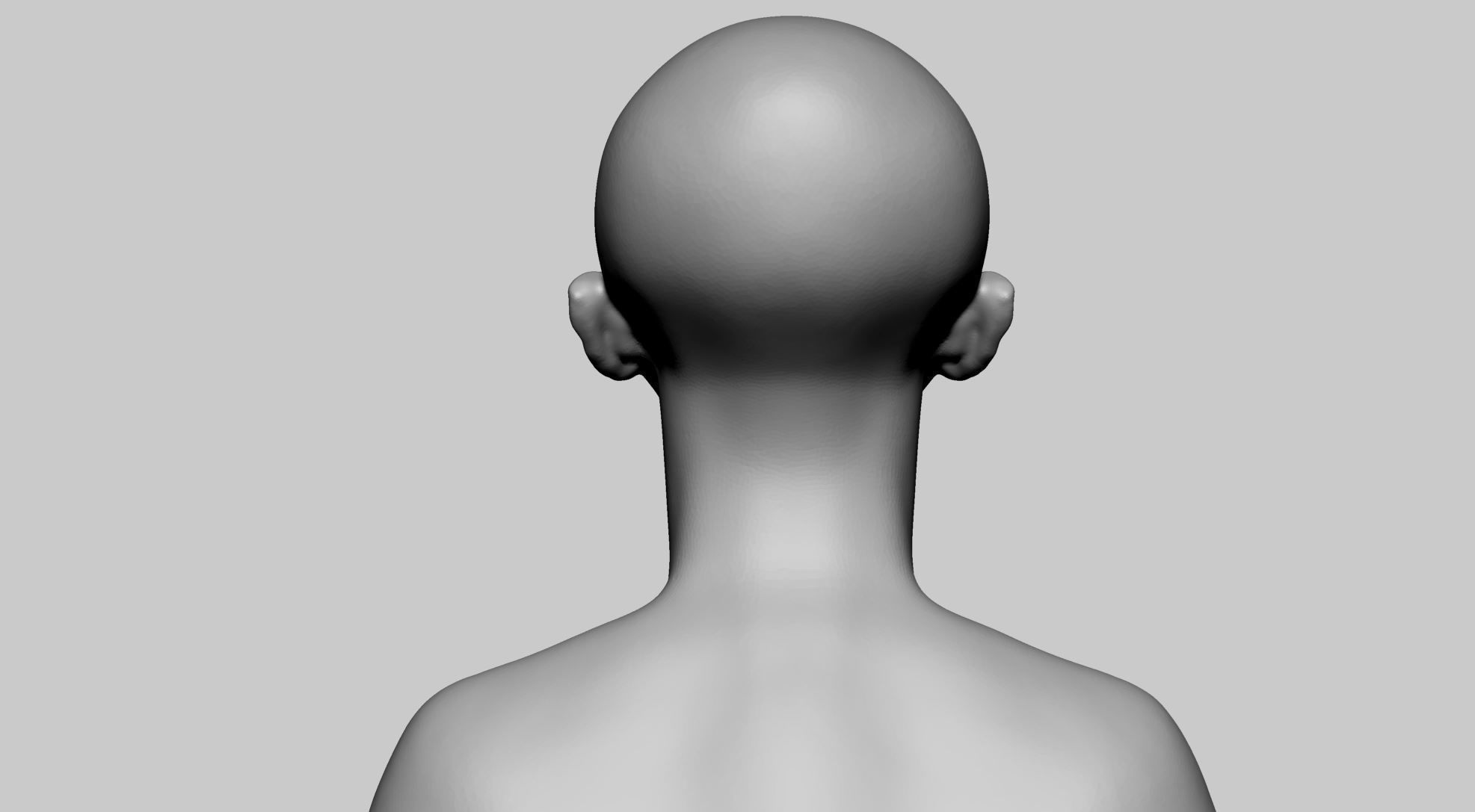 Stylized Female Head v4 3D model_3
