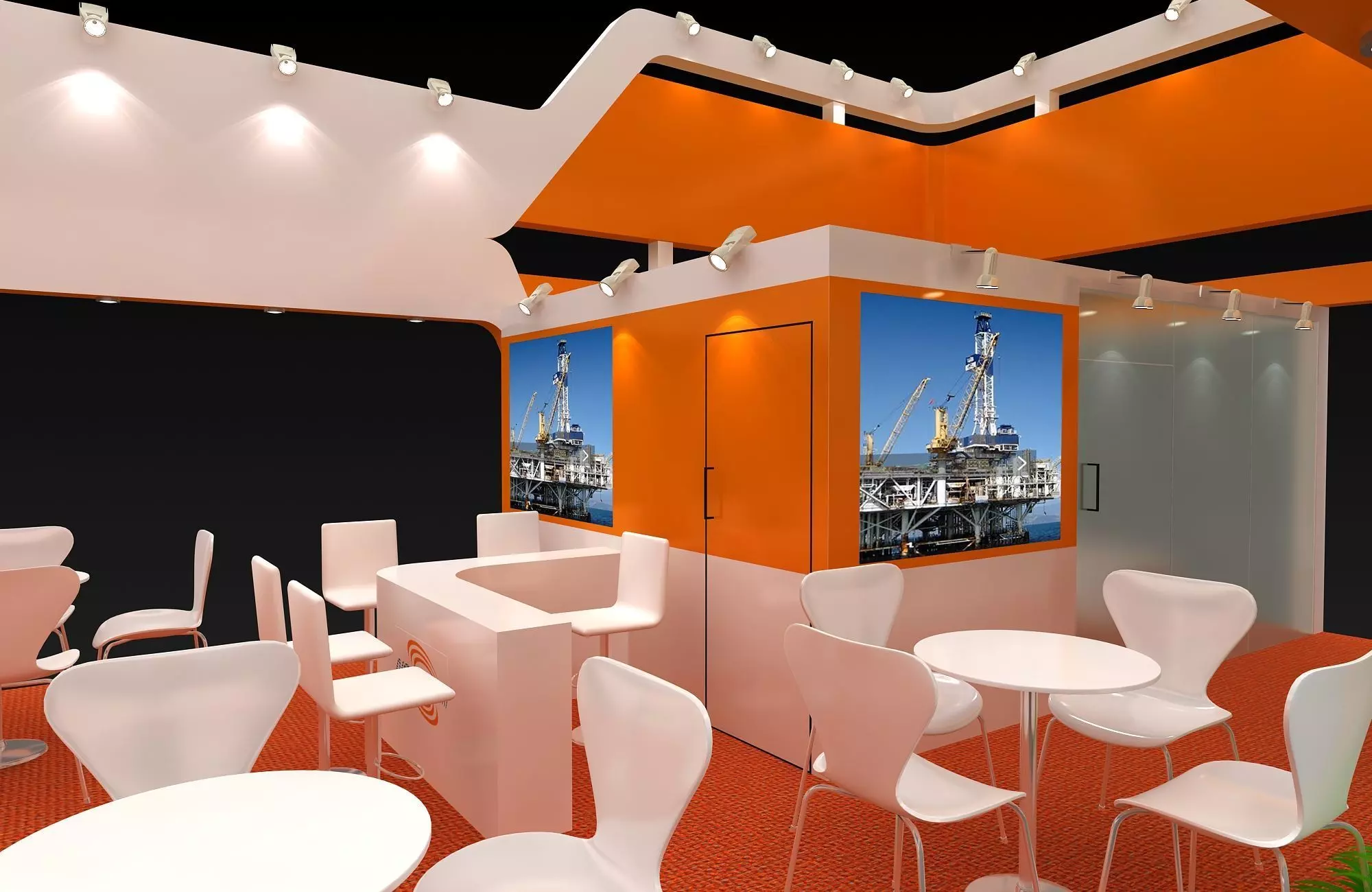 exhibit exhibition stand design Free 3D model