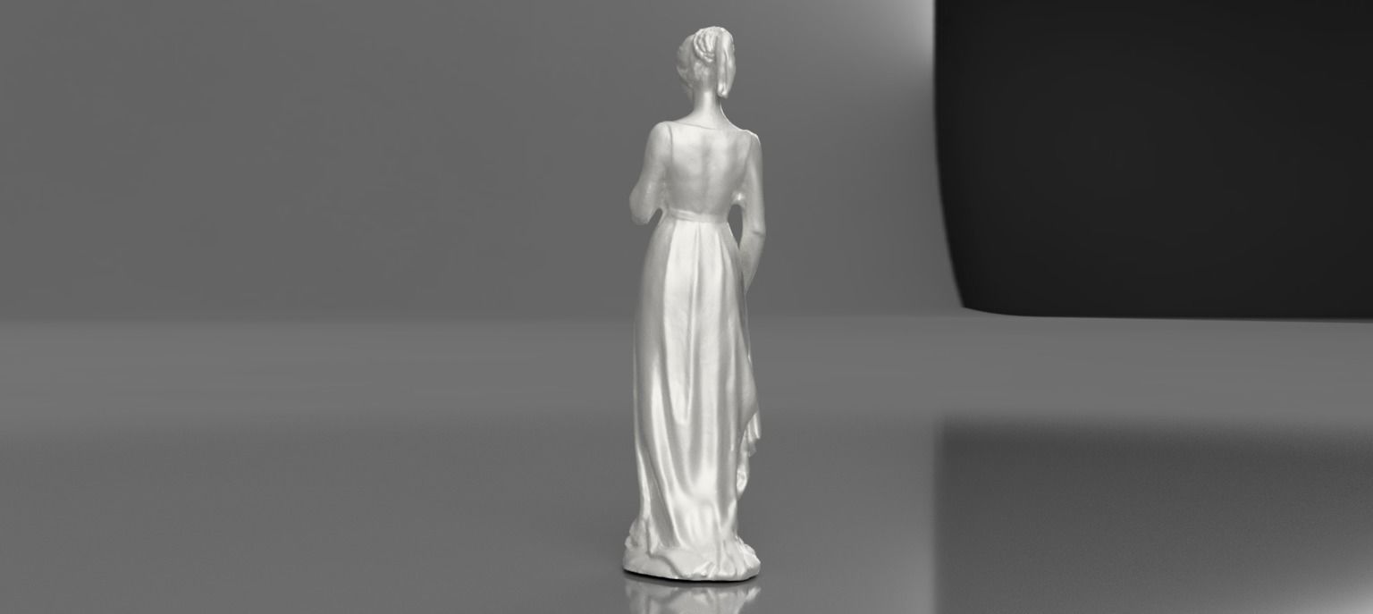 Sculpture of Juliet - located in Verona - Italy 3D print model_3