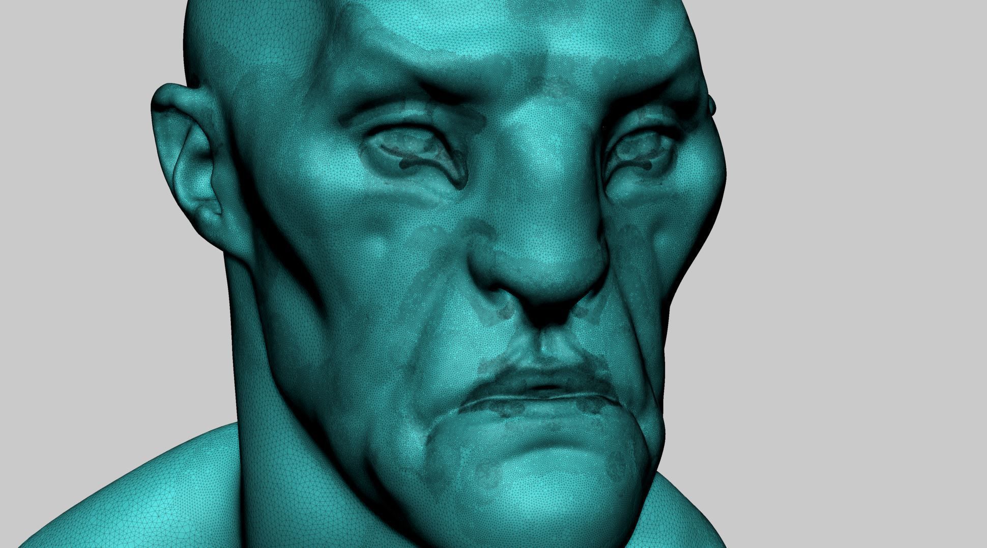 Stylized Creature Head 3D model_8