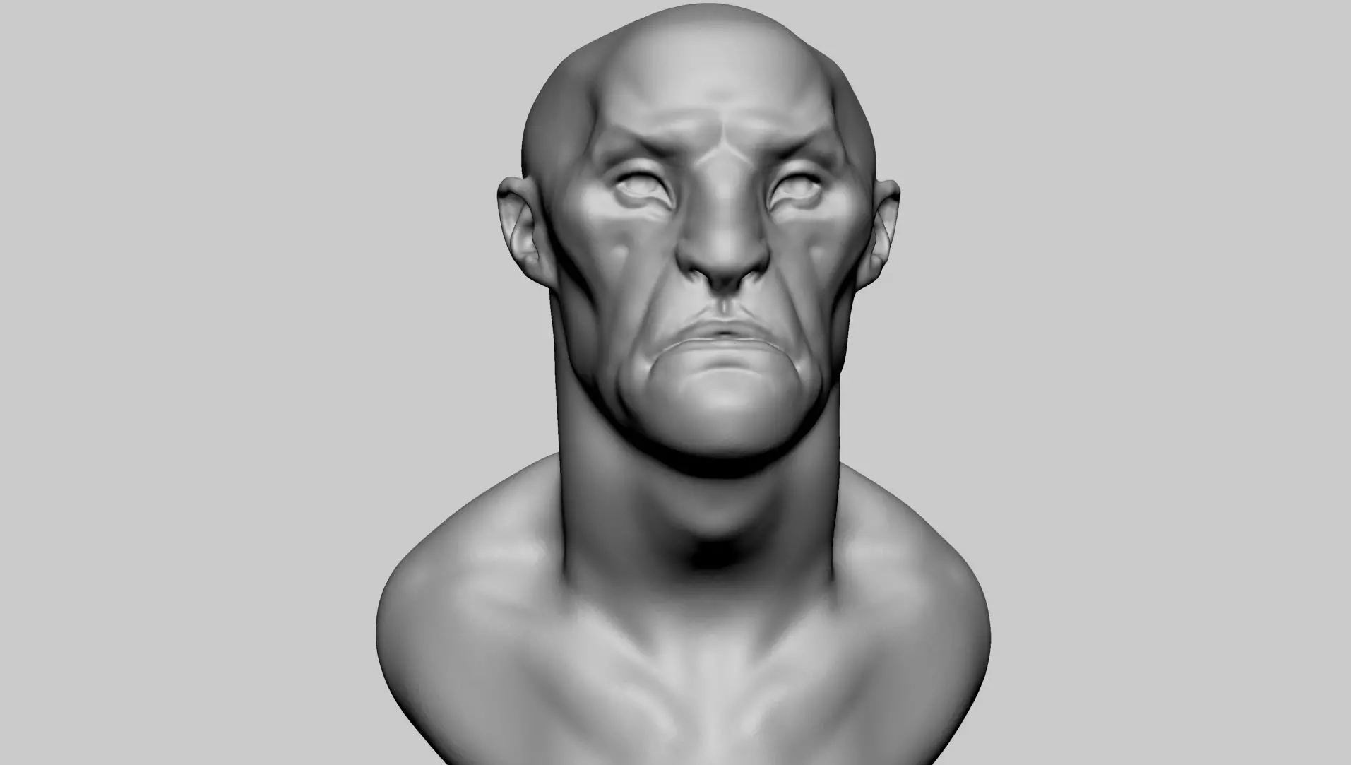 Stylized Creature Head 3D model_0