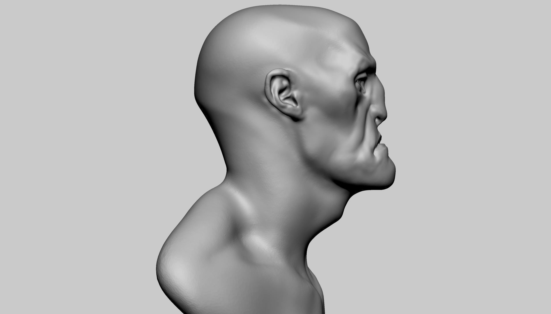 Stylized Creature Head 3D model_2